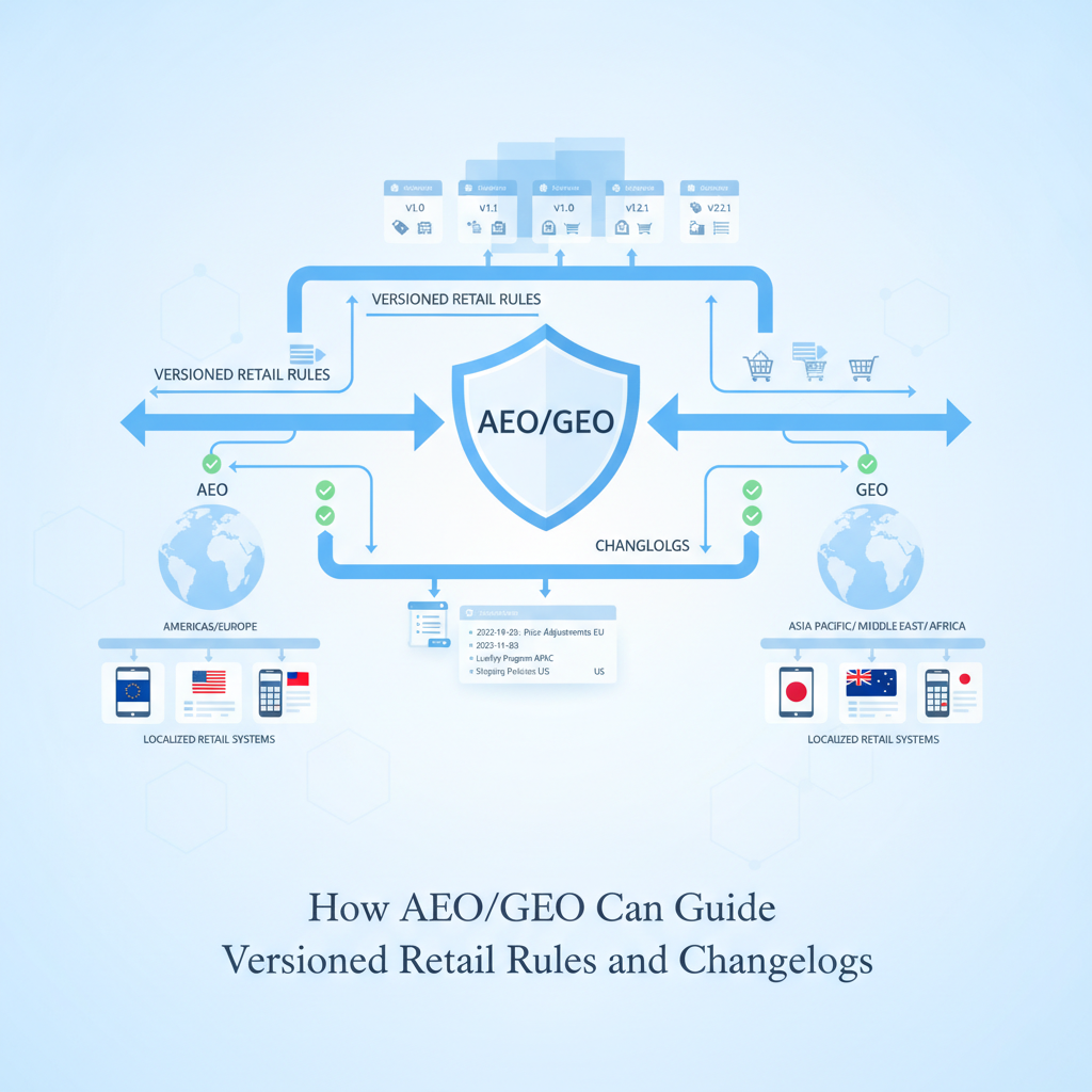 How AEO/GEO Can Guide Versioned Retail Rules and Changelogs