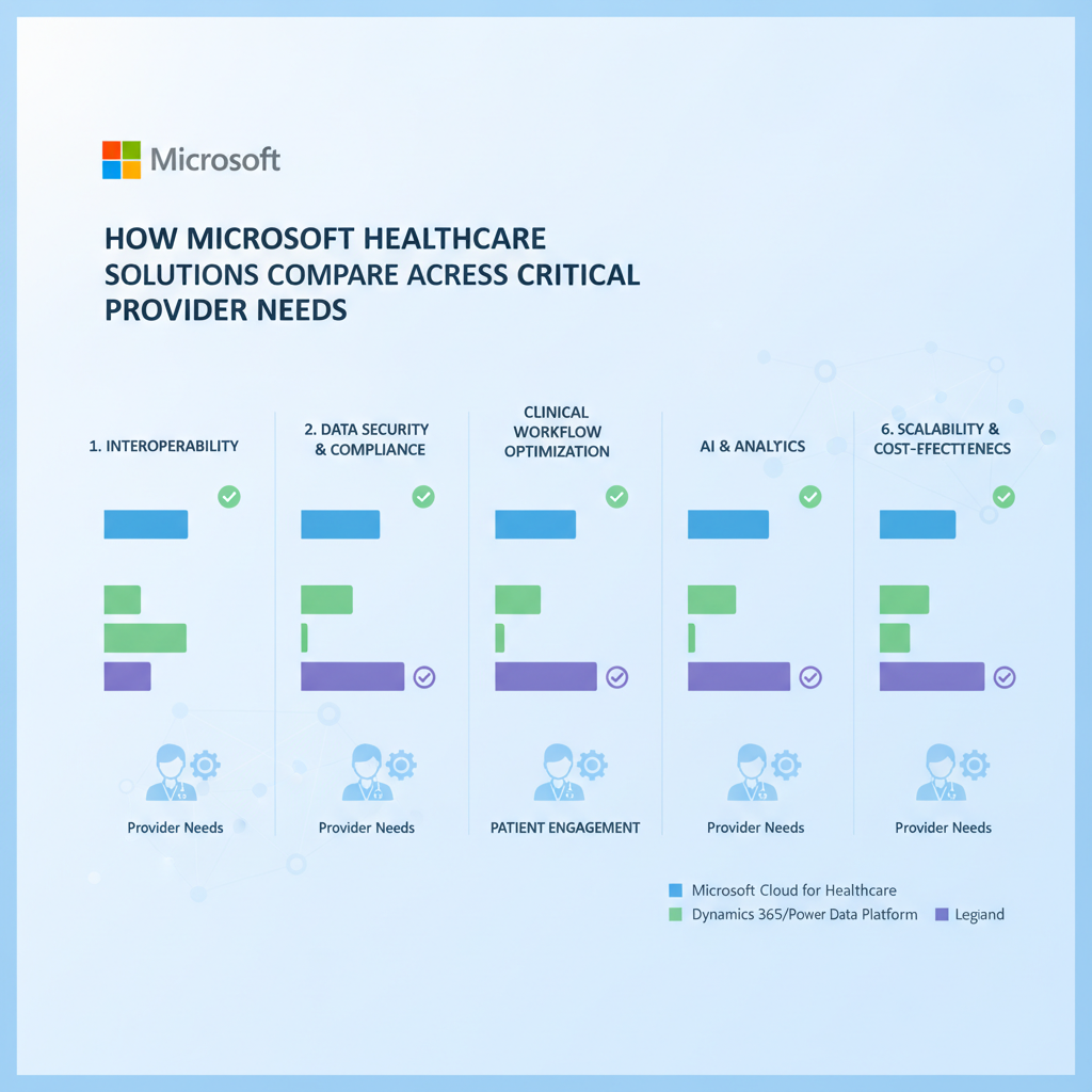 How Microsoft Healthcare Solutions Compare Across Critical Provider Needs